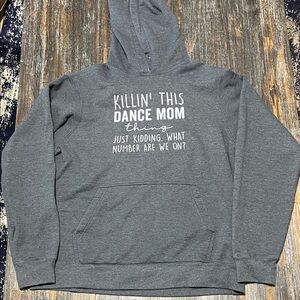 Gray Dance Mom Hoodie
